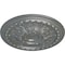 Ekena Millwork Oslo Ceiling Medallion (Fits Canopies up to 7 5/8"), Hand-Painted Platinum, 38 3/8"OD x 2 7/8"P CM38OSPLS - alternate 3